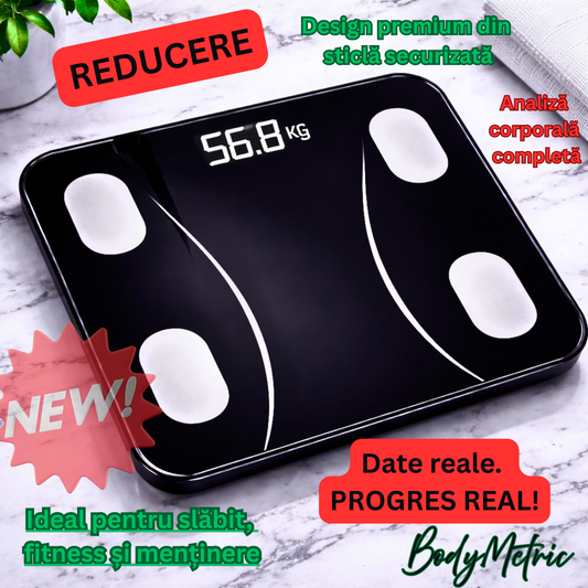 BodyMetric – Cântar digital inteligent cu analiză corporală completă