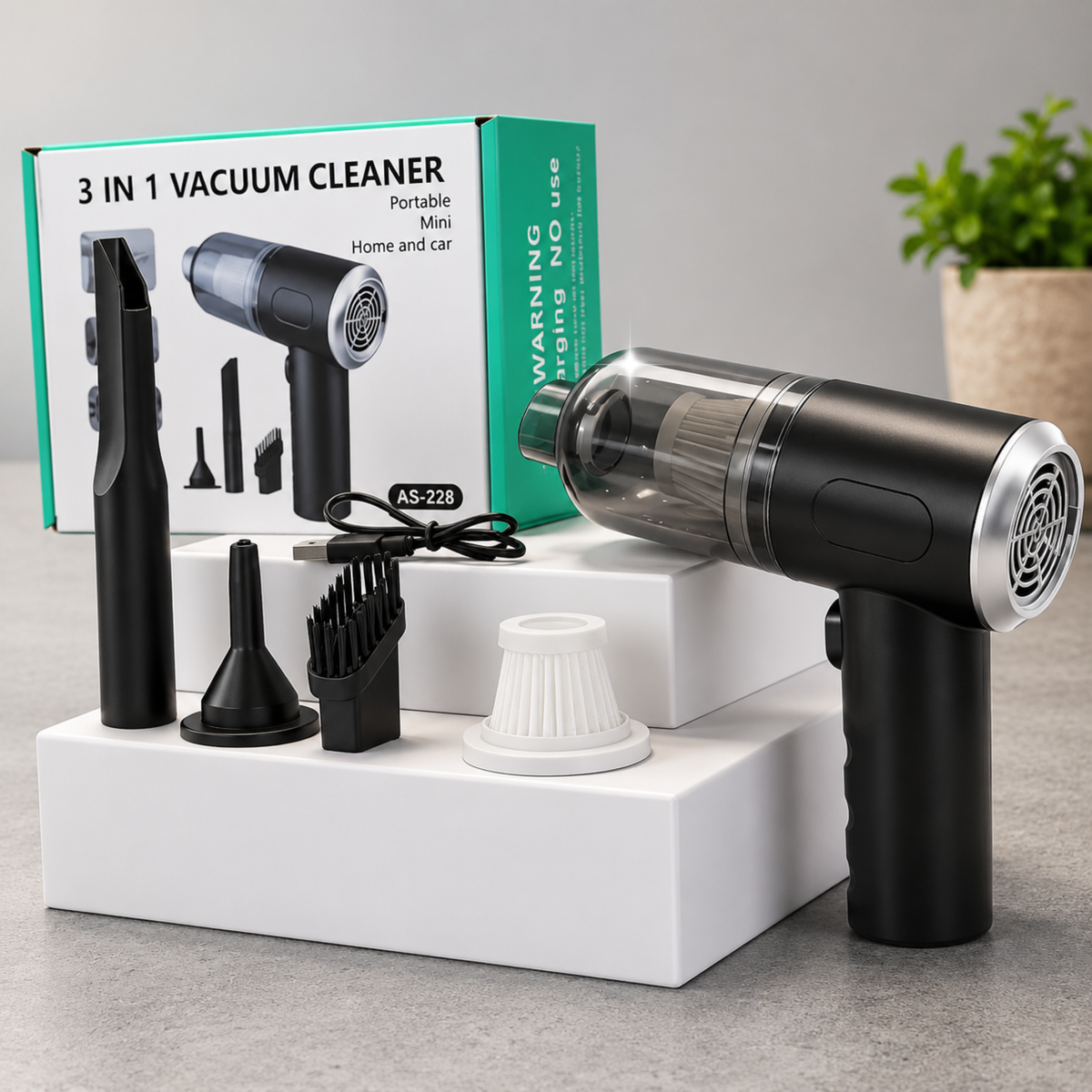 Aspirator Multifuncțional fără fir 3 în 1 VACUUM CLEANER