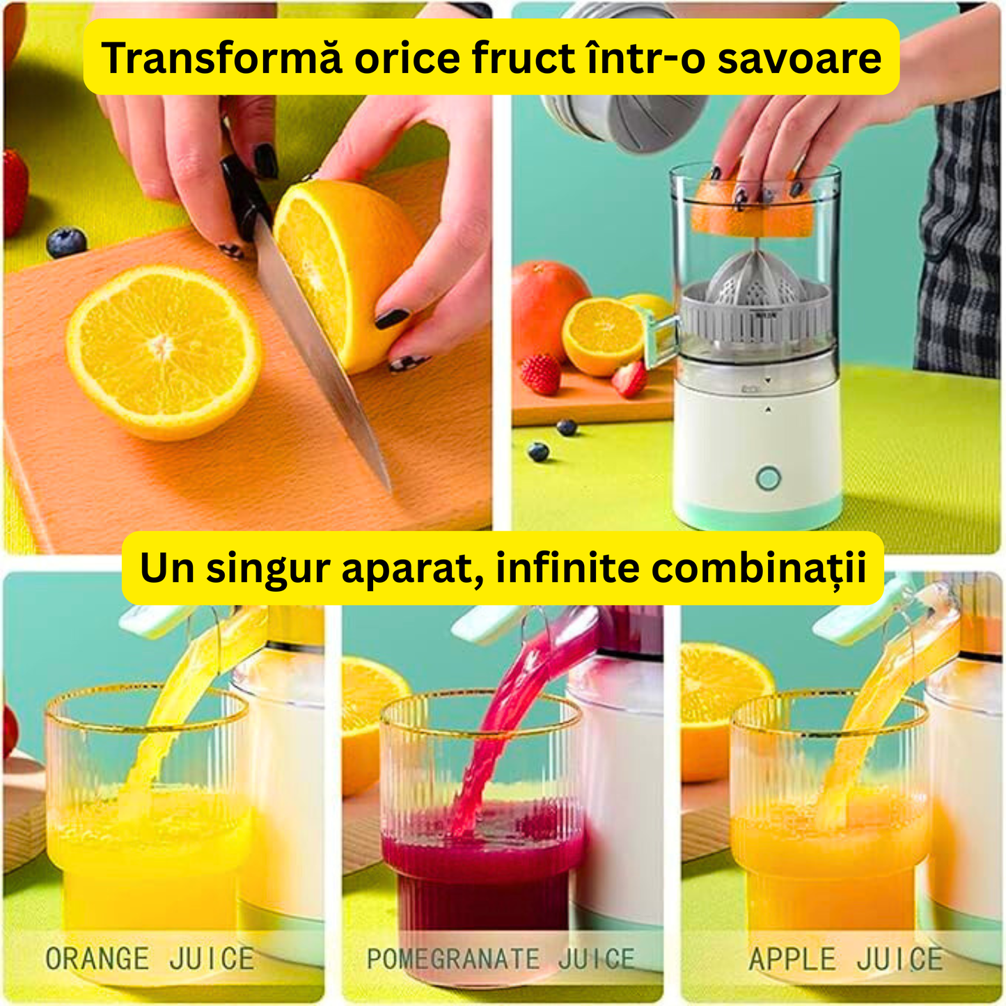 FreshJuice - Noul Storcător de Fructe Multifuncțional